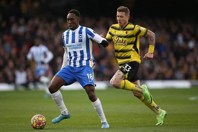 Brighton's Danny Welbeck will be up against his former club at Old Trafford tonight