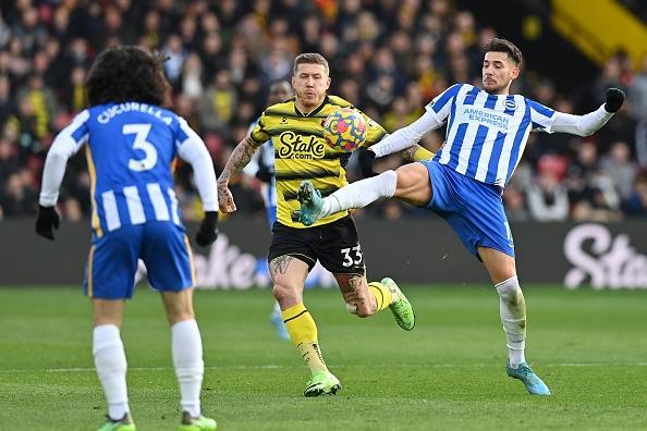 With Leo Trossard short of match time, Moder's energy and power could be useful as the most advanced midfielder and supporting Maupay.