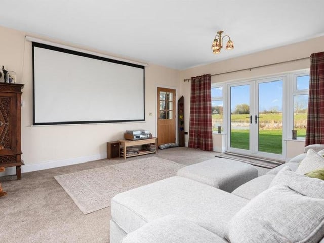 The cinema room.