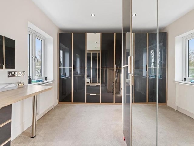 The dressing room.