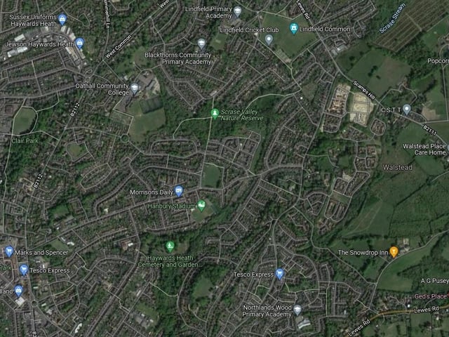 The average property price in Haywards Heath East was £325,000. Picture: Google Street View.