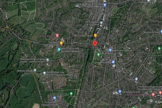 The average property price in Haywards Heath West was £340,000. Picture: Google Maps. 