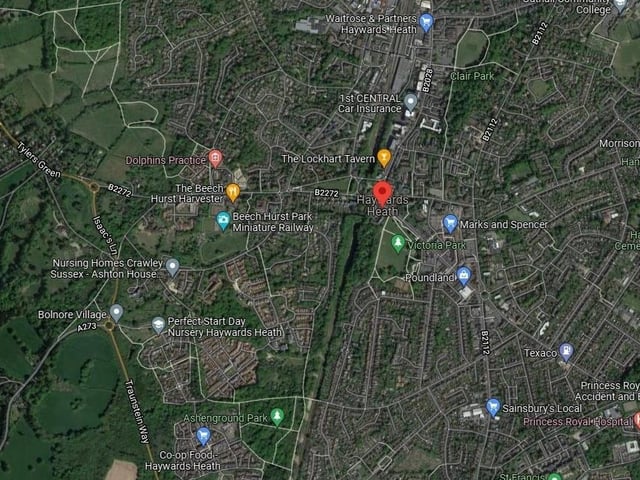The average property price in Haywards Heath West was £340,000. Picture: Google Maps.