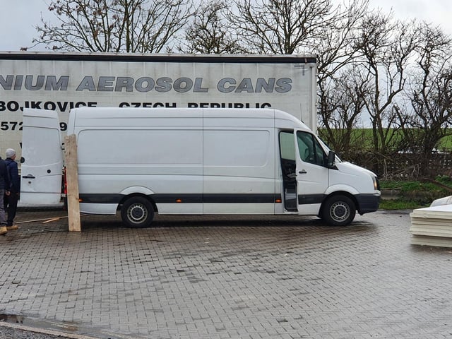 In the same location, officers had to unload 940kg of excess weight from this van as it was overweight. Those in the van claimed they knew they were overweight but their company told them to set off anyway. The plasterboard had to be left out in the rain.
