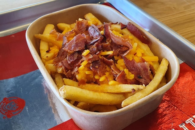 Baconator fries at Wendy's
