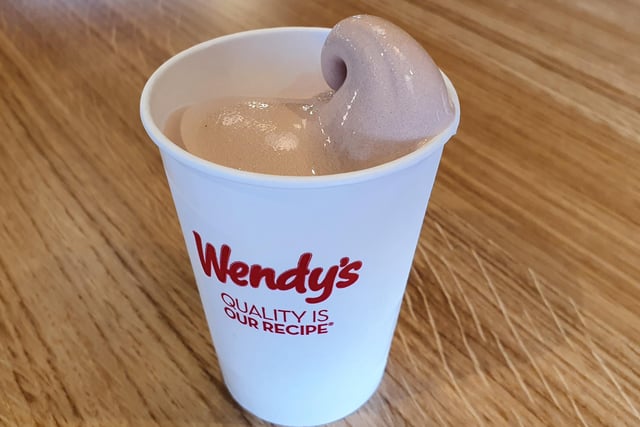 A chocolate Frosty at Wendy's