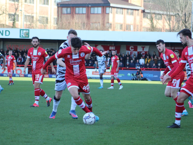 Crawley Town v Forest Green Rovers. Picture by Cory Pickford SUS-220226-174458004