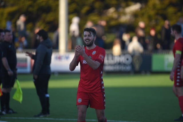 Action and goal celebrations from Worthing's 3-0 Isthmian premier win over Enfield at Woodside Road / Pictures: Marcus Hoare