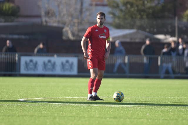 Action and goal celebrations from Worthing's 3-0 Isthmian premier win over Enfield at Woodside Road / Pictures: Marcus Hoare