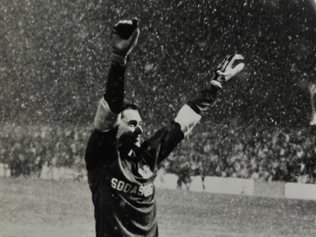 Posh were a ropey Fourth Division side, but still deserved to beat a Leeds team languising in Division Two. Greig Shepherd scored the only goal and Posh hung on to win despite having full-back Martin Pike (pictured) in goal for the final stages.