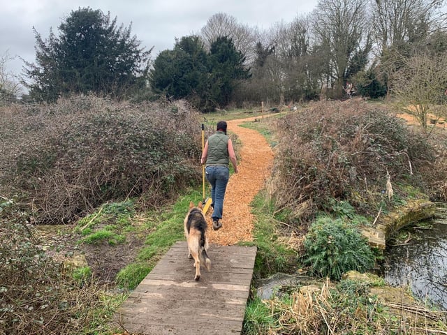 The volunteers have laid the woodchips provided by Peterborough City Council, replacing slippery paths to ensure the safety of visitors.
