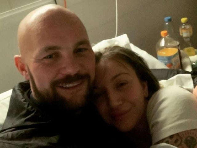 Sadie's boyfriend, Lewis Webb (pictured), has been a key part of her support system and has been by her side throughout her experience.