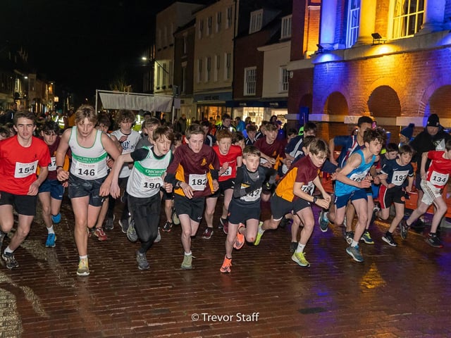 Action and winners from the March 2 race night that opened the 2022 Chichester Corporate Challenge / Pictures: Lyn Phillips and Trevor Staff