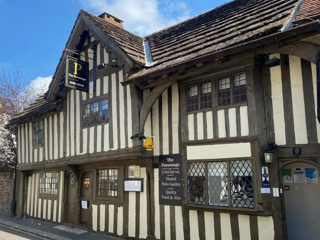 The Parsonage in High Street is another one of the best restaurants with outdoor seating according to Tripadvisor