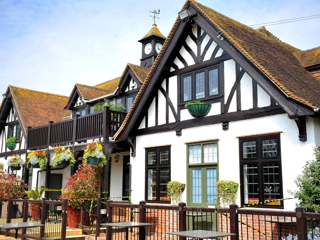 Palm Court Pavilion in Beach House Park, Lyndhurst Road, is one of the restaurants with the best outdoor seating according to Tripadvisor. Photo: Steve Robards