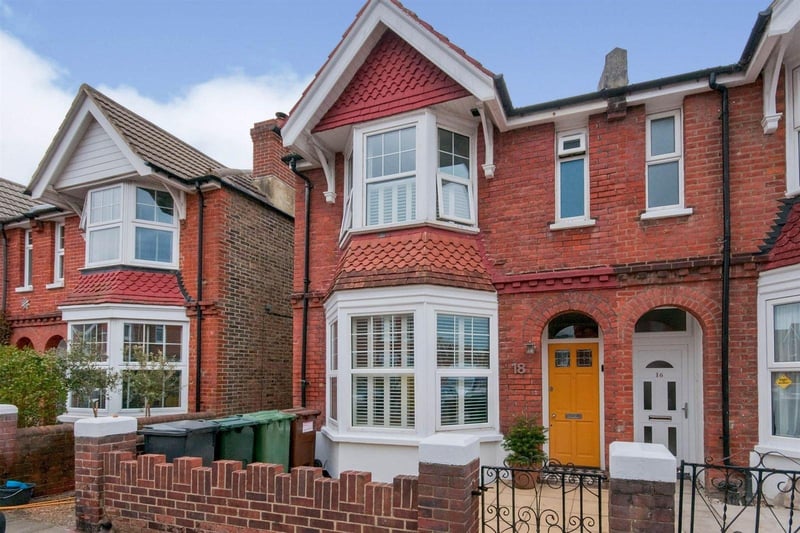 Manifold Road, Eastbourne. Three-bedroom, end-of-terrace house close to seafront and with a good-size back garden. Guide price: £280,000 to £300,000. Photograph: Zoopla