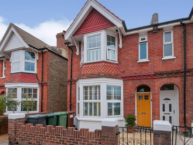 Manifold Road, Eastbourne. Three-bedroom, end-of-terrace house close to seafront and with a good-size back garden. Guide price: £280,000 to £300,000. Photograph: Zoopla