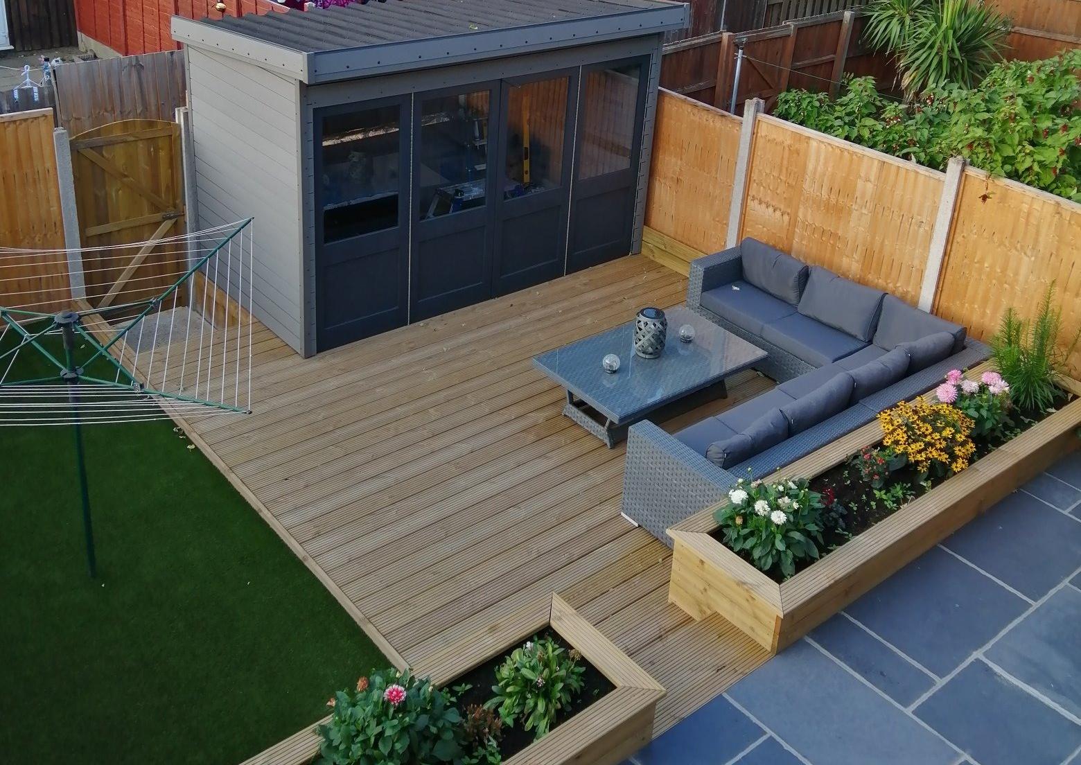 The completed garden.