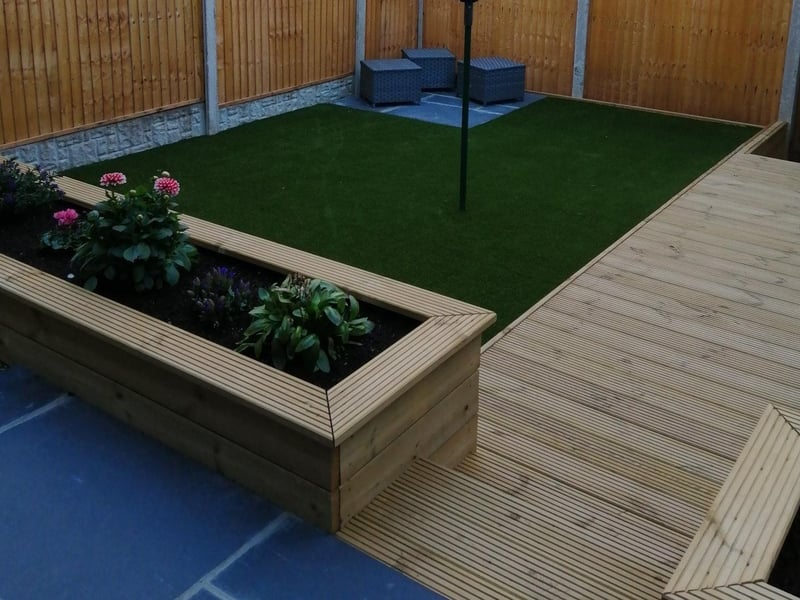 The completed garden