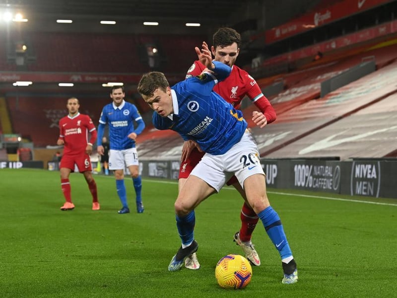 Was having one his best seasons in an Albion shirt until he was hit by a knee injury during the 1-0 win at Liverpool. Provides balance on the left, always willing to take his defender on and was a goal threat as well. Encouraging for March and will hope to back at his best for Albion next season