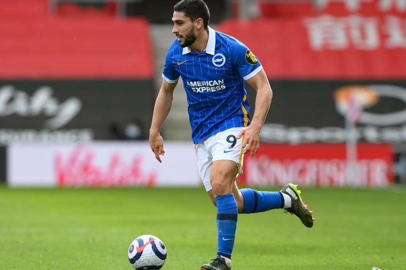 Albion's top scorer with eight goals. Has had his frustrations but even when he's not scoring his workrate for the team has been quite incredible. Should once again reach double figures, which is more than many established Premier League strikers. Danny Welbeck has been classy in patches but injuries have held him back and for that reason, Maupay leads the line for our starting XI