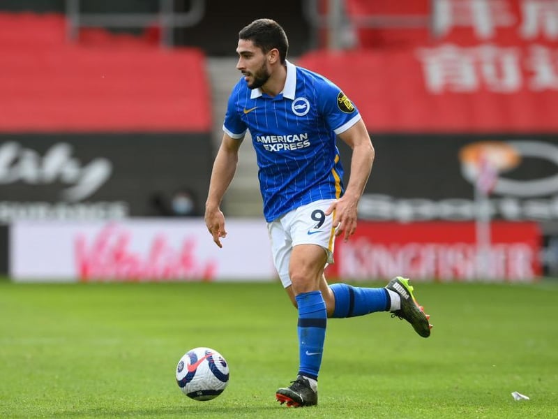 Albion's top scorer with eight goals. Has had his frustrations but even when he's not scoring his workrate for the team has been quite incredible. Should once again reach double figures, which is more than many established Premier League strikers. Danny Welbeck has been classy in patches but injuries have held him back and for that reason, Maupay leads the line for our starting XI
