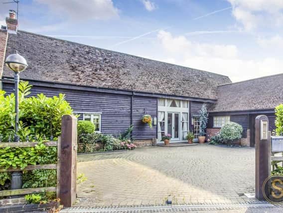 This five-bedroom barn conversion in Ashridgeis on the market