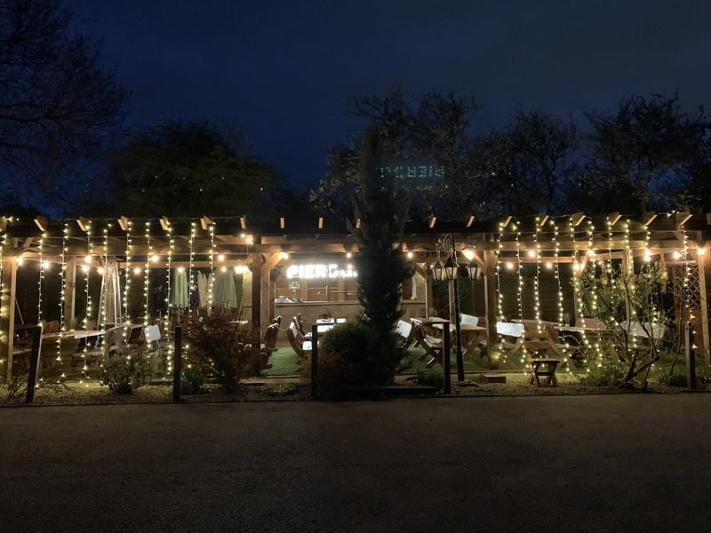 The new look garden at House of Feasts, Eye Green