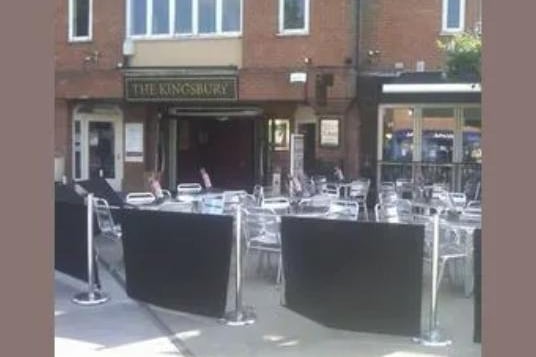 The Kingsbury have tables outside of their pub that punters can make full use of
