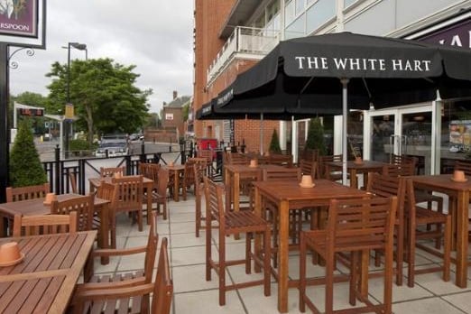 The White Hart in Aylesbury, has a courtyard where punters will be able to use their JD Wetherspoons app to order.