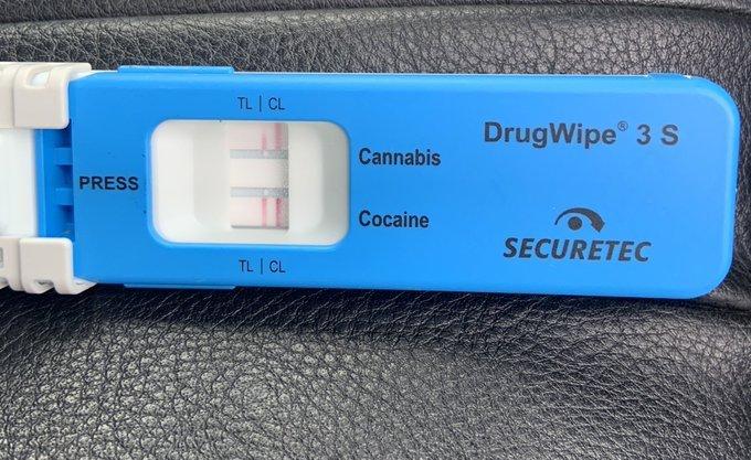 Driver failed a roadside drug swab showing positive for cannabis and cocaine and was arrested