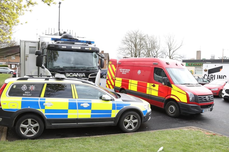 The Police and Fire mobile operations unit has been the base in the car park of the Phoenix Pub