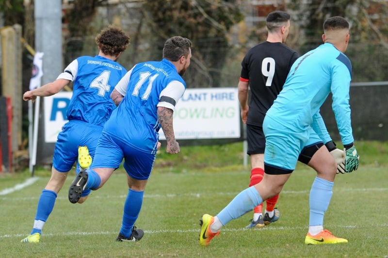 Action from Wick v Shoreham in the SCFL Cup / Picture: Stephen Goodger