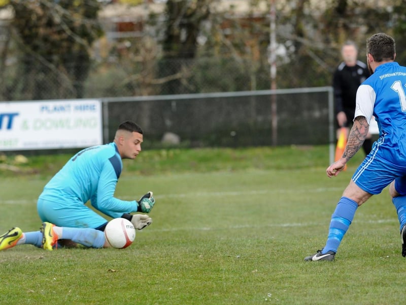 Action from Wick v Shoreham in the SCFL Cup / Picture: Stephen Goodger