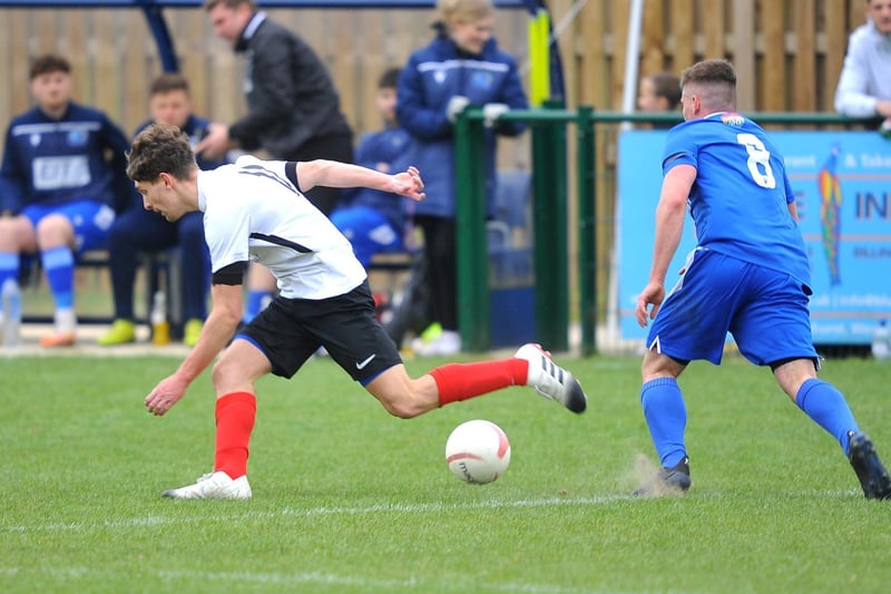 Action from Broadbridge Heath's victory over Horsham YMCA / Picture: Steve Robards