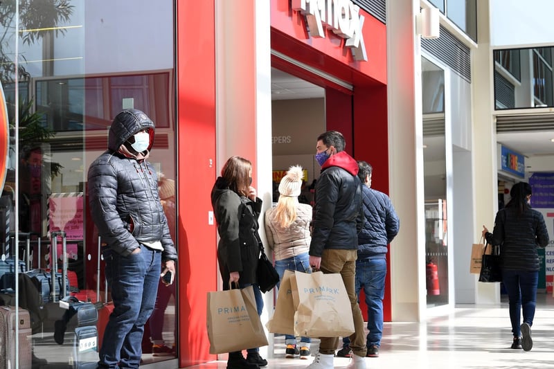 TK Maxx was another popular store for shoppers seeking post-lockdown bargains.