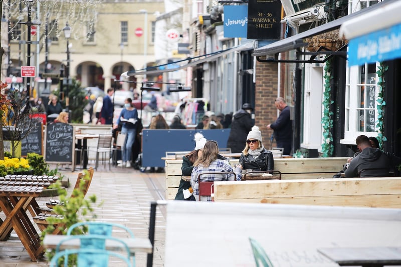 Worthing town centre opened for business again today, as lockdown restrictions eased