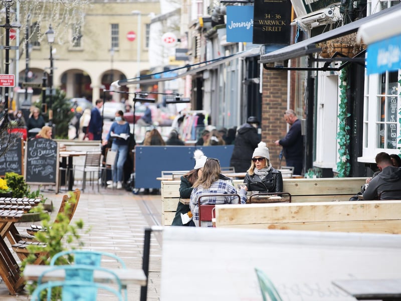 Worthing town centre opened for business again today, as lockdown restrictions eased