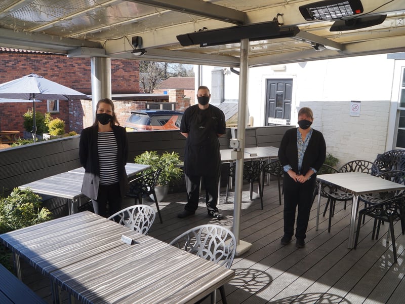 The Advocate Arms were ready for their lunchtime bookings EMN-211204-133238001