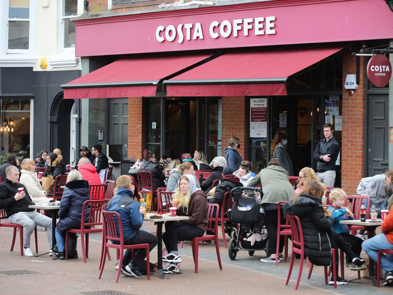 Worthing town centre opened for business again today, as lockdown restrictions eased