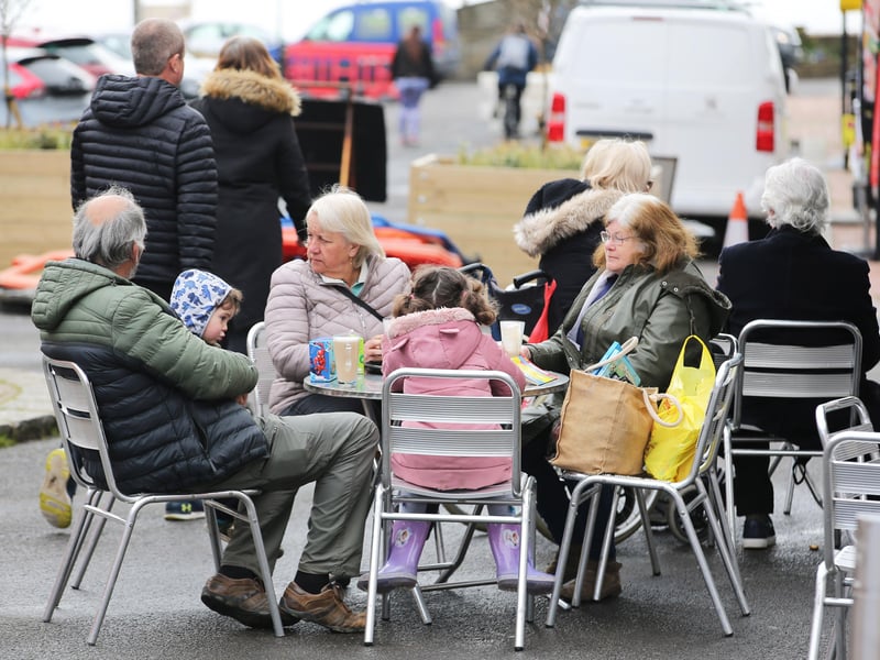 Worthing town centre opened for business again today, as lockdown restrictions eased
