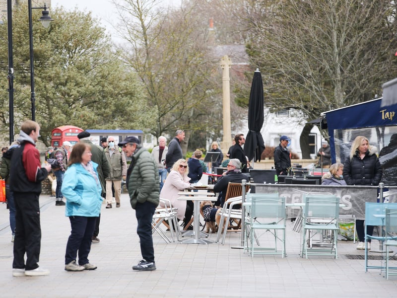 Shoreham town centre opened for business again today as lockdown restrictions eased.