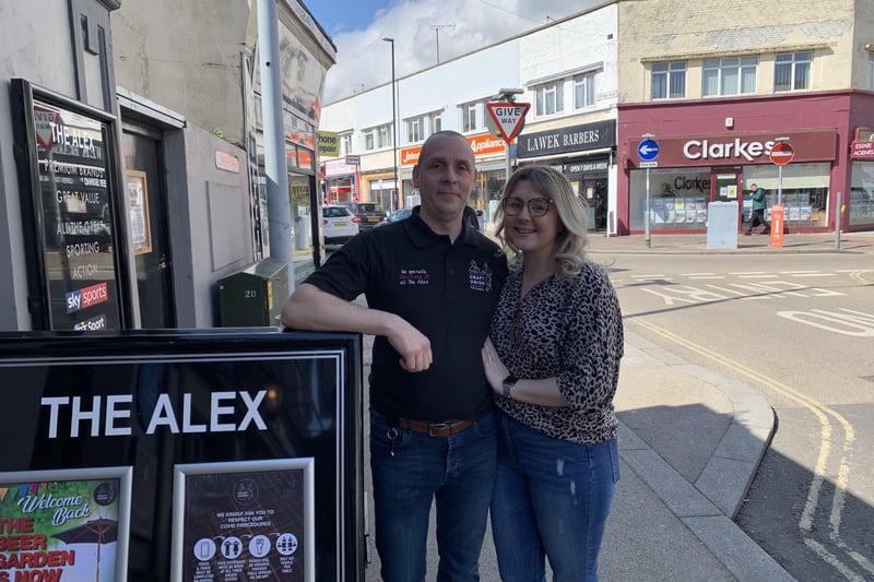 Luke and his partner, the new owners of The Alex were heartened by the warm weather