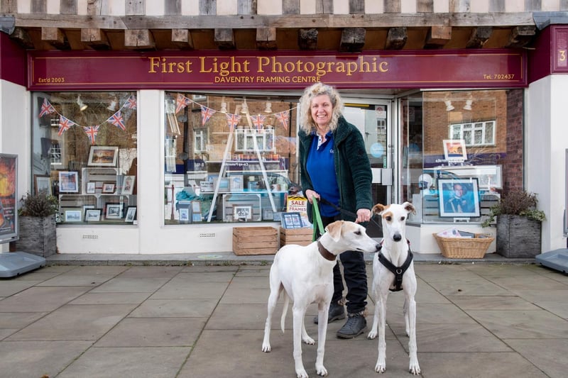 Dawn Branigan, owner of First Light Photographic, pictured with her two trusty helpers, Charlie and Toby.
Credit: Pictures55.