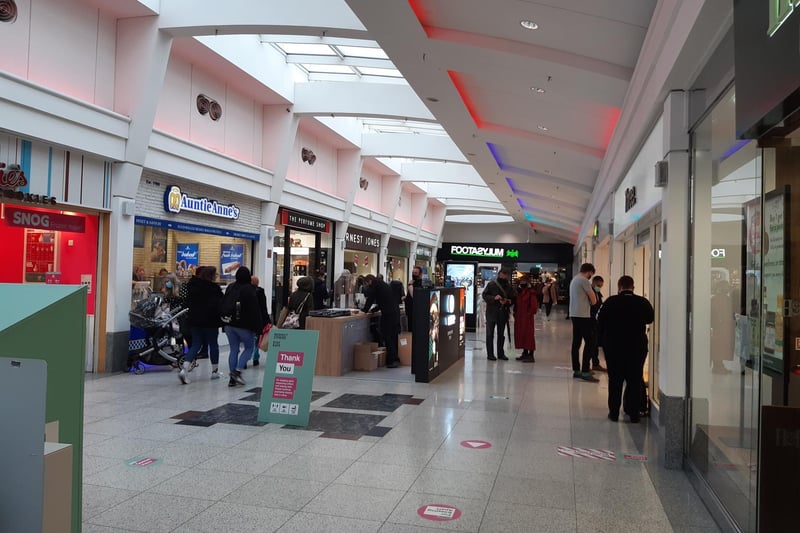 Churchill Square Shopping Centre after reopening this morning (April 12)