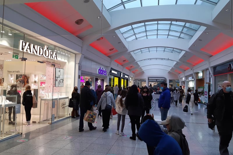 Churchill Square Shopping Centre has been able to reopen along with all non-essential retail today