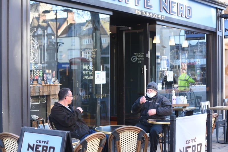 Cafe culture arrives in Peterborough as rain stays away for re-opening