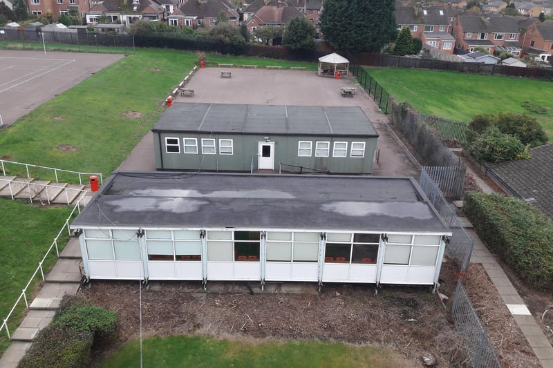 The new £4m building replaced two mobile classrooms