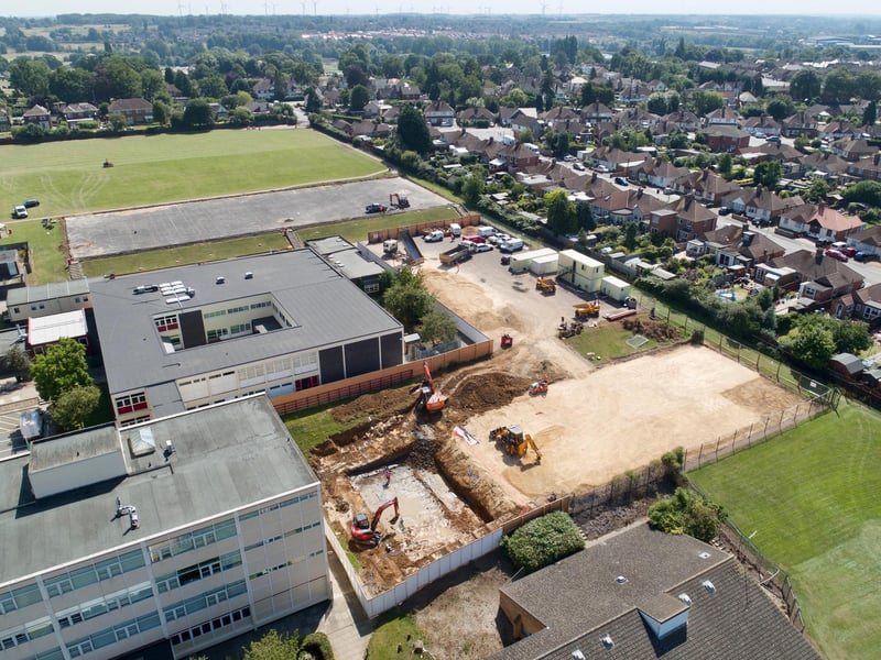 The area is cleared for the building to start