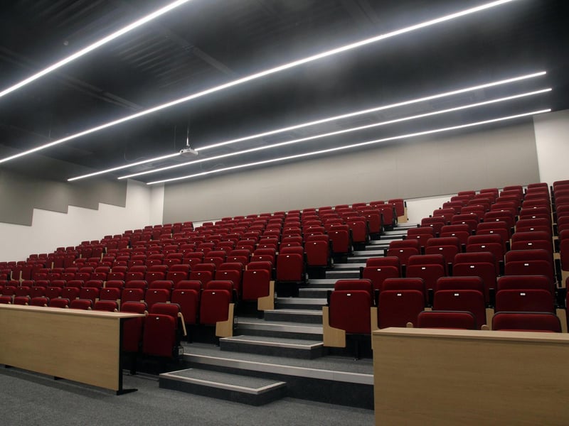 The 240 capacity lecture theatre can host a whole year group